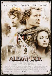 4b030 ALEXANDER advance DS 1sh '04 directed by Oliver Stone, Colin Farrell & sexy Angelina Jolie!