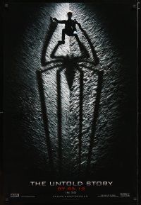 4b036 AMAZING SPIDER-MAN teaser DS 1sh '12 shadowy image of Andrew Garfield in title role!