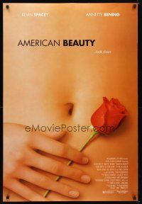 4b038 AMERICAN BEAUTY DS 1sh '99 Sam Mendes Academy Award winner, sexy close up image!