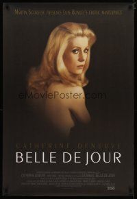 4b086 BELLE DE JOUR DS 1sh R95 Luis Bunuel, close up of sexy Catherine Deneuve!
