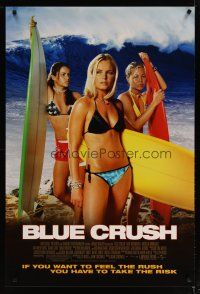 4b104 BLUE CRUSH 1sh '02 John Stockwell, sexy Kate Bosworth in bikini, surfing girls!