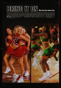 4b122 BRING IT ON DS 1sh '00 sexy cheerleaders Kirsten Dunst & Gabrielle Union!