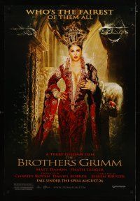 4b123 BROTHERS GRIMM teaser DS 1sh '05 sexy Monica Bellucci, fairest of them all!