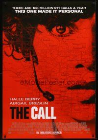 4b134 CALL advance DS 1sh '13 Abigail Breslin, cool image of 911 operator Halle Berry & map!