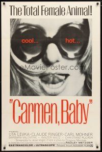 4b138 CARMEN, BABY 1sh '68 Radley Metzger, Uta Levka, Barbara Valentine, cool hot image!
