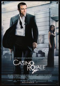 4b145 CASINO ROYALE advance 1sh '06 Daniel Craig as James Bond & sexy Eva Green!