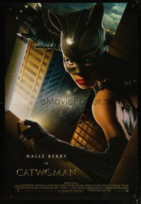 4b147 CATWOMAN int'l advance DS 1sh '04 great image of sexy Halle Berry in mask!