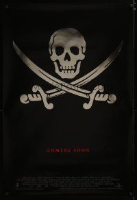4b187 CUTTHROAT ISLAND advance 1sh '95 cool foil image of skull & crossed swords!