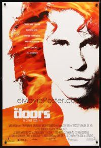 4b216 DOORS 1sh '90 cool image of Val Kilmer as Jim Morrison, directed by Oliver Stone!