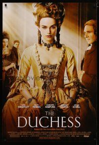 4b219 DUCHESS DS 1sh '09 Charlotte Rampling, pretty Keira Knightley, Ralph Fiennes!