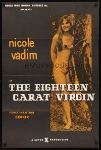 4b226 EIGHTEEN CARAT VIRGIN 1sh '72 Cherry Sundey, great image of sexy Nicole Vadim!