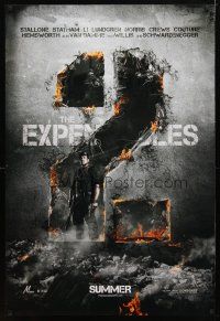 4b247 EXPENDABLES 2 two style teaser DS 1sh '12 great image of tough-guy Sylvester Stallone!