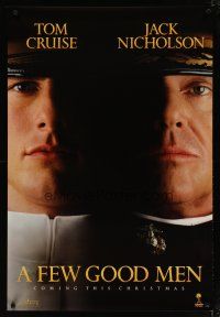 4b259 FEW GOOD MEN teaser 1sh '92 best close up of Tom Cruise & Jack Nicholson!