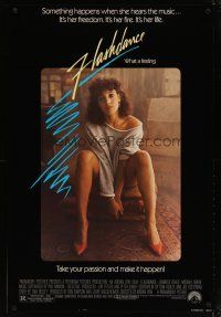 4b266 FLASHDANCE 1sh '83 sexy dancer Jennifer Beals, take your passion and make it happen!