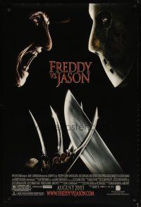 4b282 FREDDY VS JASON advance DS 1sh '03 cool image of horror icons, the ultimate battle!