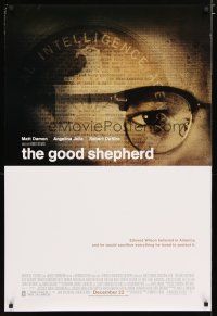 4b330 GOOD SHEPHERD advance DS 1sh '06 Angelina Jolie, Matt Damon, Robert De Niro