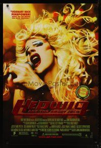 4b379 HEDWIG & THE ANGRY INCH DS foil 1sh '01 transsexual punk rocker John Cameron Mitchell!