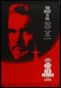 4b414 HUNT FOR RED OCTOBER int'l 1sh '90 Russian military submarine captain Sean Connery!