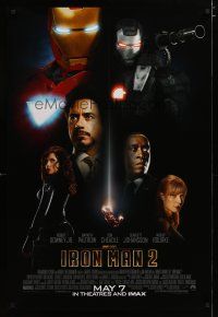 4b442 IRON MAN 2 advance DS 1sh '10 Marvel, Downey Jr, Cheadle, Johansson, Gwyneth Paltrow!