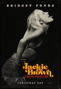 4b447 JACKIE BROWN teaser 1sh '97 Quentin Tarantino, image of sexy Bridget Fonda!
