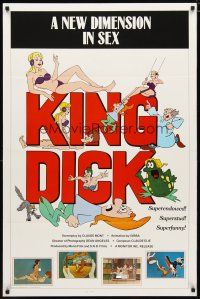 4b467 KING DICK 1sh '83 animated sex, superendowed, superstud & superfunny!