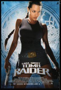4b479 LARA CROFT TOMB RAIDER advance 1sh '01 sexy Angelina Jolie, from popular video game!