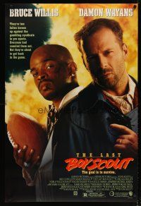 4b482 LAST BOY SCOUT DS 1sh '91 Bruce Willis, Damon Wayans, Chelsea Field, football & gambling!