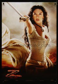 4b493 LEGEND OF ZORRO teaser DS 1sh '05 great image of super sexy Catherine Zeta-Jones!
