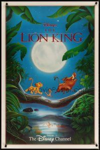 4b501 LION KING tv poster R1996 classic Disney cartoon set in Africa, Timon & Pumbaa!
