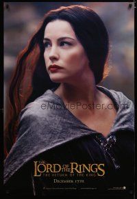 4b512 LORD OF THE RINGS: THE RETURN OF THE KING Arwen style teaser DS 1sh '03 sexy Liv Tyler as Arwen!