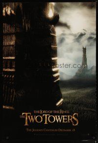 4b513 LORD OF THE RINGS: THE TWO TOWERS teaser 1sh '02 Peter Jackson epic, J.R.R. Tolkien!