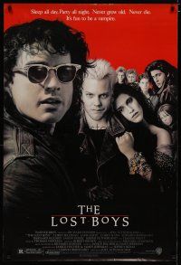 4b517 LOST BOYS 1sh '87 teen vampire Kiefer Sutherland, directed by Joel Schumacher!