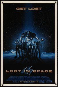 4b518 LOST IN SPACE advance 1sh '98 William Hurt, Matt LeBlanc, Heather Graham, Gary Oldman!