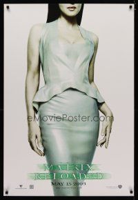 4b540 MATRIX RELOADED teaser DS 1sh '03 full-length sexy Monica Bellucci as Persephone!