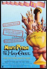 4b555 MONTY PYTHON & THE HOLY GRAIL 1sh R01 Terry Gilliam, John Cleese, wacky art!