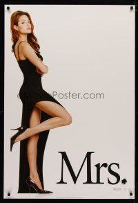 4b558 MR. & MRS. SMITH style B int'l teaser DS 1sh '05 full-length super sexy Angelina Jolie!