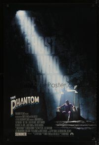 4b616 PHANTOM advance 1sh '96 masked hero Billy Zane, the ghost who walks!
