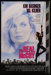 4b651 REAL MCCOY DS 1sh '93 cool image of sexy Kim Basinger climbing building!