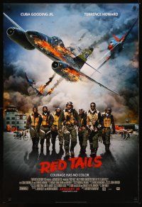 4b654 RED TAILS style B advance DS 1sh '12 Cuba Gooding Jr & Terence Howard as WWII fighter pilots!