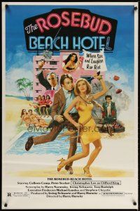 4b672 ROSEBUD BEACH HOTEL 1sh '84 Colleen Camp, Peter Scolari, sleazy Christopher Lee!
