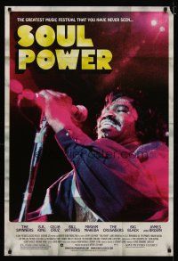 4b722 SOUL POWER 1sh '08 great image of James Brown in concert!