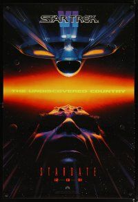 4b741 STAR TREK VI teaser 1sh '91 cool sci-fi image, The Undiscovered Country!