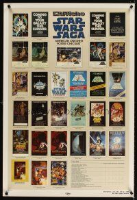 4b748 STAR WARS CHECKLIST Kilian 2-sided 1sh '85 great images of U.S. posters!