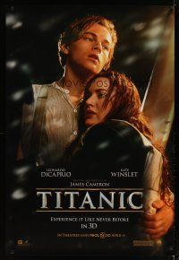 4b782 TITANIC advance DS 1sh R12 Leonardo DiCaprio, Kate Winslet, directed by James Cameron!