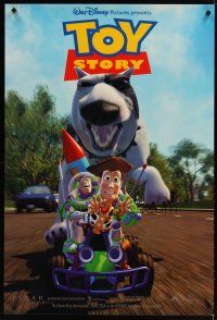 4b794 TOY STORY int'l 1sh '95 Disney & Pixar cartoon, Buzz & Woody on RC car!