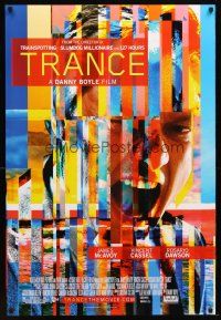 4b796 TRANCE DS 1sh '13 Danny Boyle directed, James McAvoy, Vincent Cassel, cool image!
