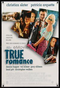 4b801 TRUE ROMANCE 1sh '93 Christian Slater, Patricia Arquette, by Quentin Tarantino!
