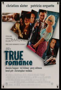 4b802 TRUE ROMANCE DS 1sh '93 Christian Slater, Patricia Arquette, by Quentin Tarantino!