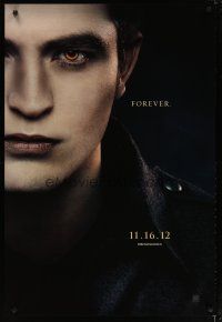 4b809 TWILIGHT SAGA: BREAKING DAWN - PART 2 teaser DS 1sh '12 Robert Pattinson as Edward Cullen!