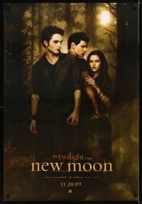 4b810 TWILIGHT SAGA: NEW MOON teaser DS 1sh '09 Kristen Stewart, Robert Pattinson, Taylor Lautner!